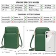 thumbnail image 3 of Asge Bolso cruzado pequeño para teléfono celular, para mujer, bolso de hombro para teléfono celular Asge Bolsillos con cremallera de 3 capas, 3 of 6