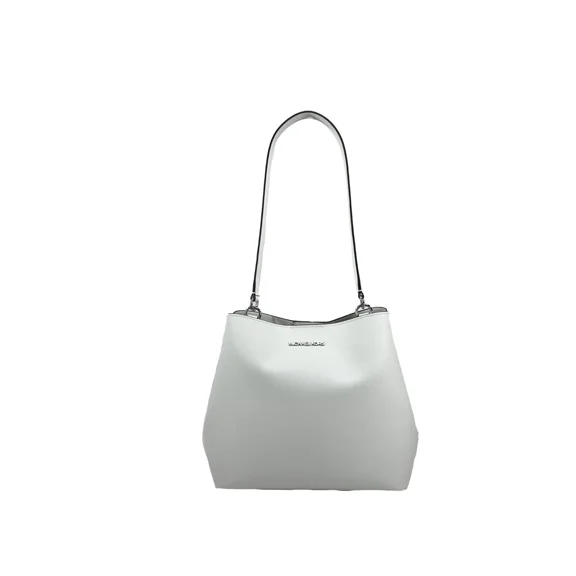 Michael Kors Outlet Pratt Medium Shoulder Bag - Optic White