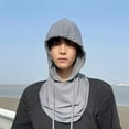 thumbnail image 4 of Visland Men Summer Riding Headgear with Drawstring Design Multi-Functional Sun Protection Face Guard Ice Silk Quick-Drying 3 in 1 Neck Gaiter, 4 of 8