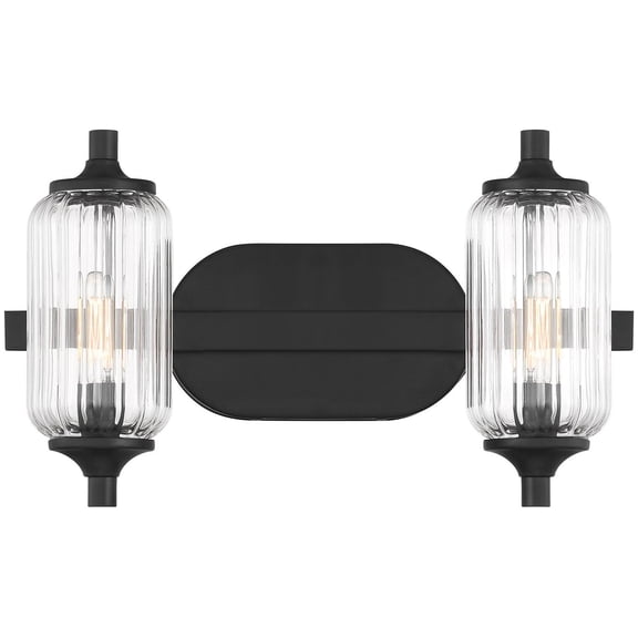 Savoy House 8-3024-2 Holton 2 Light 16" Wide Vanity Light - Black