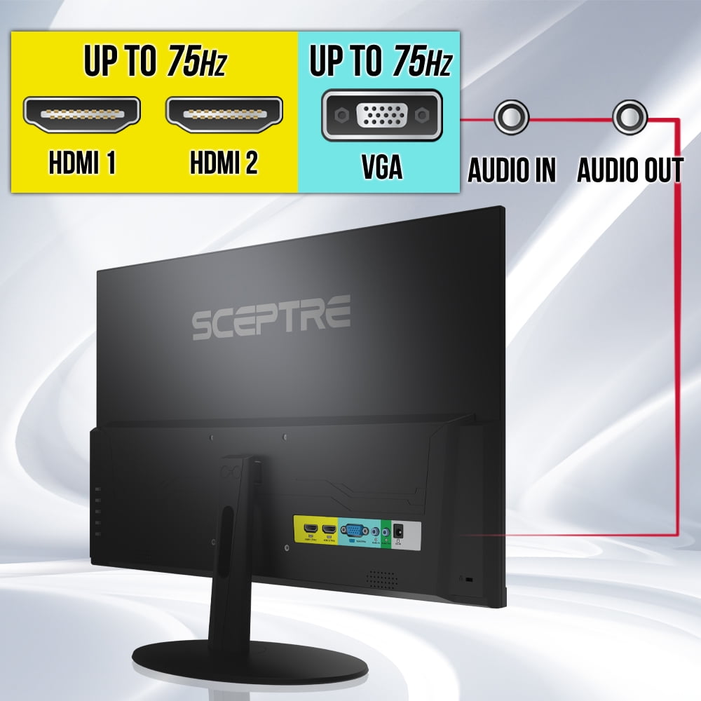 Sceptre E278W-FPT 1920 x 1080 Full HD Resolution Computer Monitor with up to 75Hz Refresh Rate
