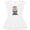 AA-White, variant on Inktastic Monkey I Love Hanging out with My Great Grandpa Girls Toddler Dress