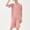 Pink, variant on Eltusu Girls Athletic Outfit Sets, Short Sleeve Crew Neck Casual Activewear T-Shirts and Shorts Sets Pink Size 7-8 T