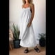 thumbnail image 5 of Vestido de Algodón de Verano para Mujer, Estilo Bohemio, Informal, con Tirantes Finos Ajustables, Espalda Descubierta y Volantes, Corte Holgado y Fluido. L, 5 of 7