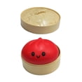 thumbnail image 2 of Bola de masa sensorial con forma de empanadilla suave para niños y adultos. Regalo ideal para las fiestas. Rojo, 2 of 9