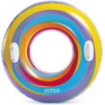 thumbnail image 1 of Swimming Ring, Rainbow Swimming Ring for Adults, Inflatable Swimming Hoop, Blue, 1 of 5