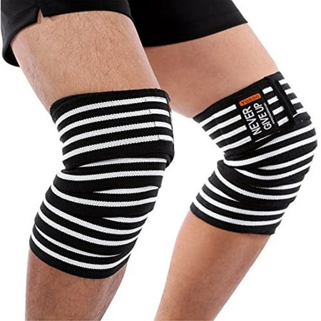 Yosoo Adjustable Sports Knee Wraps Calf Compression Patella knee Sleeve Thigh Leg Brace Elastic Support (Best Exercise To Slim Thighs And Calves)