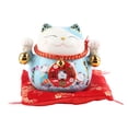 thumbnail image 1 of Hucha de gato de la fortuna, hucha de gato de la suerte, cerámica, gato de la suerte, decoración del gato de la fortuna, confiable y duradera, 1 of 8
