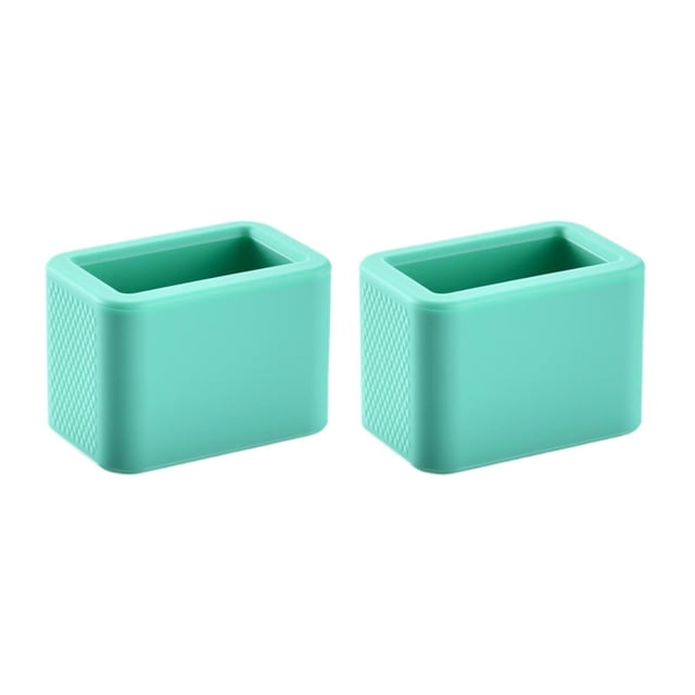2 soportes para hebillas cinturón seguridad que mantienen el receptáculo en posición vertical. Brillan en la oscuridad. Fácil acceso. Silicona Verde