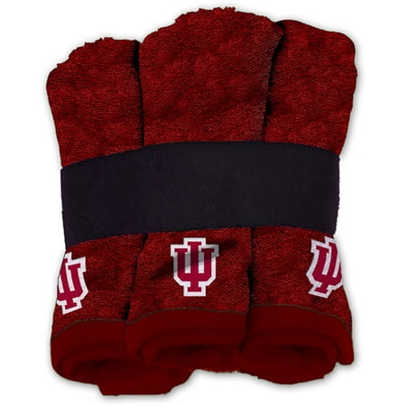 NCAA Indiana Hoosiers Wash Cloth Set, 6pk