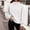 White1, variant on Vrorvz Mock Neck Sweatshirts for Women Long Sleeve Sweatshirt Oversized Pullover Fall Outfits Fashion Top
