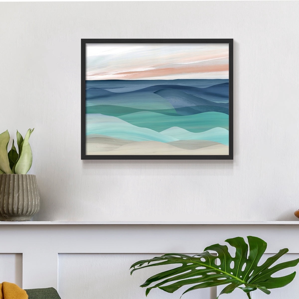 Shifting Seas by Carol Robinson - Restickable Framed Giclée Print