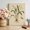 Beige, variant on Snowdrop Flower Canvas Wall Art for Living Room 10"Lx8"W, Vintage Plant Taproot System Butterfly Poster Print Painting for Desk Vanity Narrow Stair Wall Decoration Wall Pictures Prepare To Hang