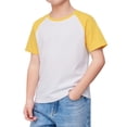 thumbnail image 4 of LIIPEE Girls T Shirts Casual Summer Color Block Raglan Sleeve Short Sleeve Crew Neck Tshirts Kids Comfortable Breathable Soft Daily Tees Tops,1-2 Years, 4 of 4
