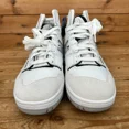 thumbnail image 4 of New Balance 650 Trainers Mens Size UK 7 White Black Angora Suede Hi Casual Shoes, 4 of 5