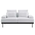 thumbnail image 5 of Loveseat Sofa Couch, White, Fabric, Living Kitchen Cafe Bistro Hospitality Restaurant, Modern Contemporary HB34544, 5 of 8