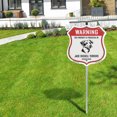 thumbnail image 5 of Warning This Property is Protected by Jack Russell Terriers (2 Pack) 12 inch X 12 inch Shield Shaped Rust-Free Aluminum Metal Signs with Aluminum Mounting Stakes Weather Resistant Made, 5 of 8