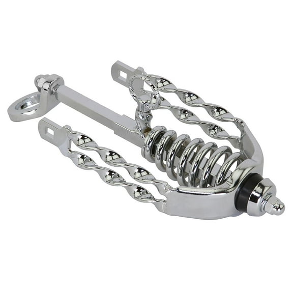 Bike Spring Fork Slammer W/Double Flat Twisted Crown Chrome.