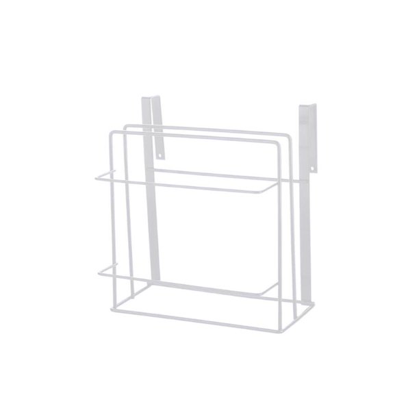 Injueey Gabinete de cocina para colgar en la pared, marco de tabla de cortar, punzonado gratis, estante colgante de tabla de hierro forjado, estante de Cocina y Comedor Blanco Injueey HA026142-01