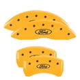 thumbnail image 2 of MGP 4 Caliper Covers Engraved Front & Rear Oval logo/Ford Yellow finish black ch Fits select: 2013-2018 FORD TAURUS SHO, 2 of 6