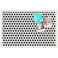 thumbnail image 2 of PinPix 28x18 Custom Cork Bulletin Board Black Polka Dot Poster Board Has a Fabric Style Canvas Finish, Framed in Black Polka Dot, by ArtToFrames (PinPix-200), 2 of 6