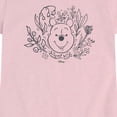 thumbnail image 2 of Winnie the Pooh - Floral Face - Toddler Girls Fitted Short Sleeve T-Shirt, 2 of 4