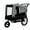 Black+Grey#6, variant on Pet Strollers Extra Large 2-in-1 Bike Trailer & Push Cart for Pets - Detachable Bike Hitch & Push Handle Included - All-Terrain Wheels, Quick Release Wheel, Non-Slip Floor, Internal Leash, Holds Up