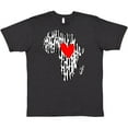 thumbnail image 3 of Inktastic Black History Month Ink Print African Heart T-Shirt, 3 of 5