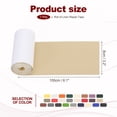 thumbnail image 2 of Uxcell Leather Patches Tape for Furniture, 3.2 x 61 inch Self Adhesive Vinyl Leather Repair Kit, Rice Apricot, 2 of 6