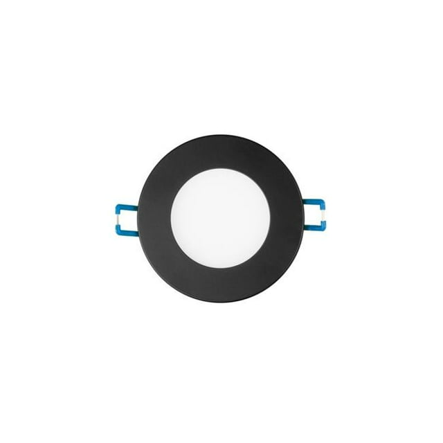 Nicor Éclairage DLE321204KRDBK DLE 3 Série 3 in. Panneau Plat Rond LED Downlight&44; 4000K&44; Rouge & Noir
