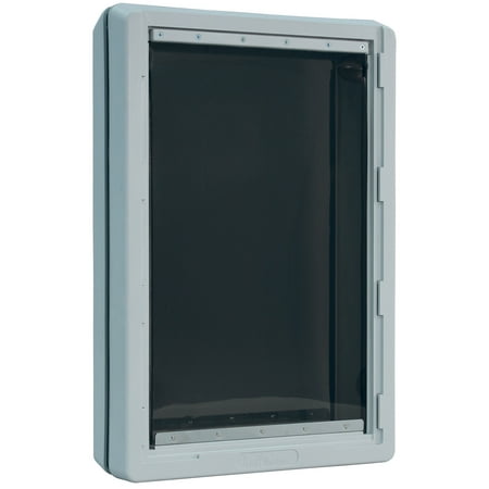 Ideal Pet Products Ruff Weather Pet Door, Gray, 5.75"L x 19"W x 28.12"H