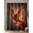 thumbnail image 4 of Shower Curtains Flame Bird Bath Curtain Frebird Feather Waterproof Bathroom Shower Curtain Set with Hooks Decoration 72 x 72 Inches, 4 of 7