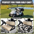 thumbnail image 4 of Whosucclay Cow Print Pattern Golf Cart Seat Cover, Breathable Anti-Slip 4 Front Storage Pockets Golf Cart Seat Protector for Club Car EZGO Yamaha, 52.36" x 32.28", 4 of 7