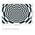 thumbnail image 3 of 3D Black White Photographic Wallpaper Backdrop Visual Illusion Hypnotic Geometrical Background Photography Studio Props, 3 of 8