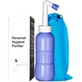 thumbnail image 1 of Bidé portátil, bidé de viaje, bidé portátil, bidé portátil para viajes, mini bidé portátil personal, limpiaparabrisas inferior, depósito de agua de 450 ml de capacidad TUNC Sencillez, 1 of 5