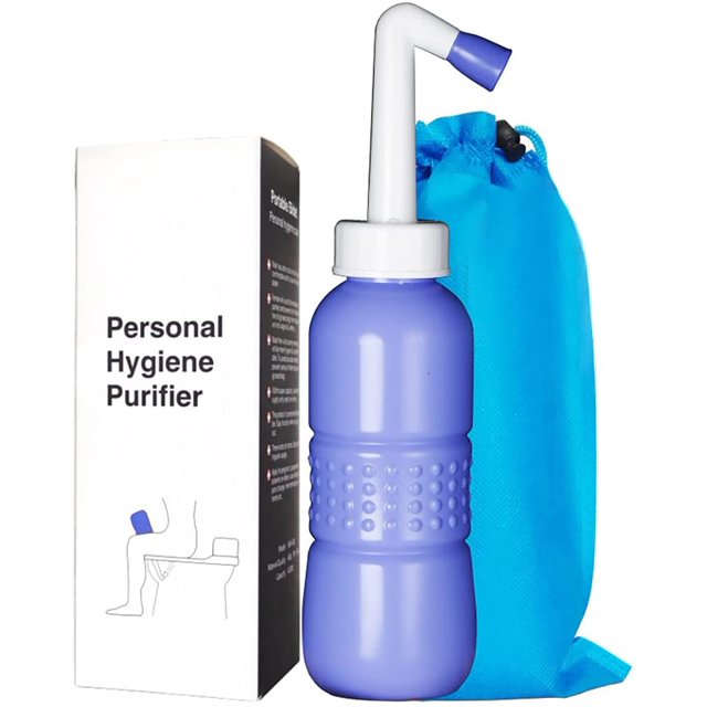 Bidé portátil, bidé de viaje, bidé portátil, bidé portátil para viajes, mini bidé portátil personal, limpiaparabrisas inferior, depósito de agua de 450 ml de capacidad TUNC Sencillez