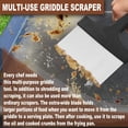 thumbnail image 4 of Kit de limpieza de plancha premium de 5 piezas, práctico raspador de alimentos de acero inoxidable combinado con 4 estropajos abrasivos antigrasa, el mejor juego de herramientas de limpieza para uso, 4 of 7