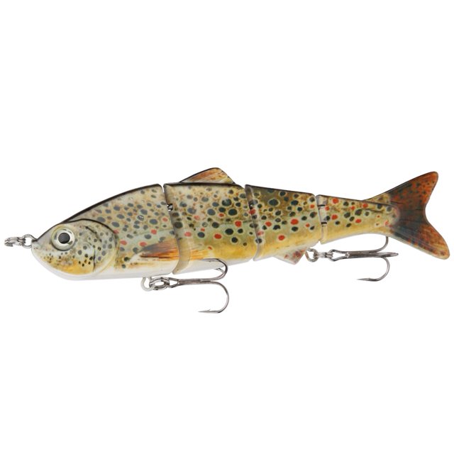 Señuelo de pesca Artificial de múltiples secciones de plástico ABS de 12cm/18g, cebo de natación, señuelos duros de mar, aparejos de pescaY145-4