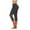 Black, variant on Capri Leggings for Women Plus Size Summer Yoga Capris Side Ruched Cut-Out High Waisted Soft Workout Shorts (XL, Black)