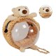 thumbnail image 3 of Bolso pequeño para mascotas, lindo, transparente, transpirable, cómodo, portátil, para animales pequeños, con cremallera de aleación, SS, un hombro, cubierta espacial para osito, 3 of 5
