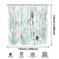 thumbnail image 3 of Floral Design Large Shower Curtain Bathroom Showers Curtain Set Set for Bathroom, 3 of 9