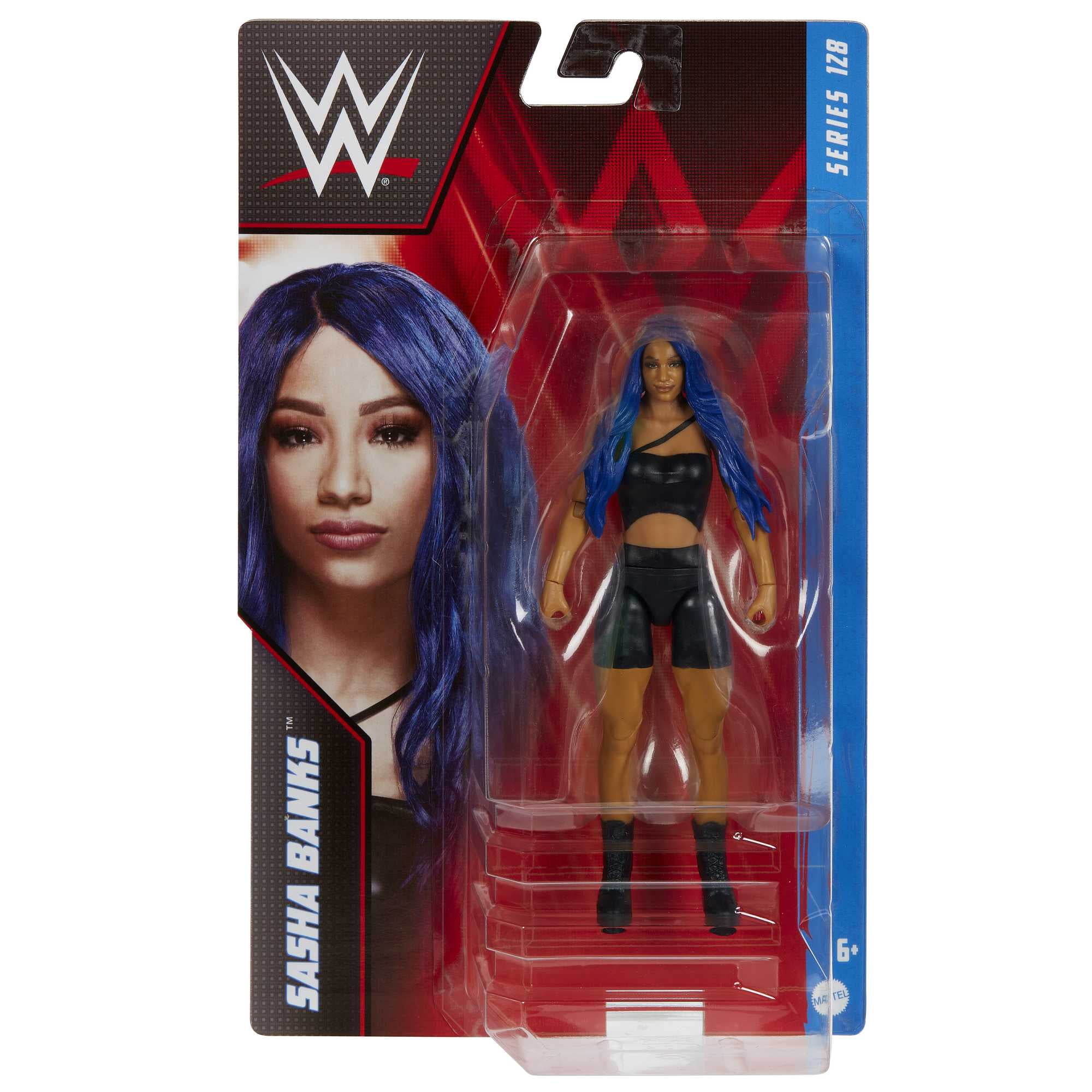 WWE Sasha Banks Action Figure, Posable 6-inch Collectible for Ages 6 Years Old & Up​​
