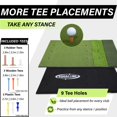 thumbnail image 4 of Alfombra de golf SQUALLINE Premium Tri-Turf de 6 x 4 pies con tees para practicar, 4 of 9