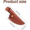 thumbnail image 2 of Gaine en Cuir, Protège-Couteaux en Cuir PU pour Couteau à Désosser de 6 Pouces, Lame de Protection avec Boucle, Couvre-Couteaux pour Cuisine, Camping, Activité Extérieure, 2 of 7