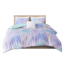 Gracie Mills Orion Dreamscape Watercolor Tie Dye Comforter Set with Cozy Throw Pillow - GRACE-14068