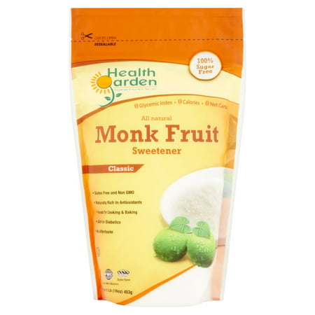 Health Garden Classic Monk Fruit Sweetener, 16 Oz