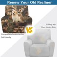 thumbnail image 4 of Yuyamidu Camo Recliner Chair Covers 4 Piece Hunting Reindeer Stretch Recliner Couch Protector with Pockets Easy to Install Lazyboy Cover Couch Chair Covers Gift for Friends, 4 of 8