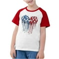 thumbnail image 3 of OKSALE July 4th T Shirts for Boys Size 10-12 Kids Girls 4th of July Shirt Toddlers Fashion American Flag Hearts Shirts USA Flags Tees for Kids Patriotic Short Sleeve T-Shirt 2-10 Years, 3 of 8