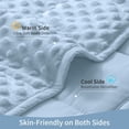 thumbnail image 3 of Sivio Weighted Blanket for Adults Twin Size, Minky Heavy Blanket with Glass Beads for Bed Sofa Chair, Soft Reversible for All Season, Machine Washable, 48"x72" 15 lbs, Light Blue, 3 of 9