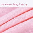thumbnail image 5 of Zando 4Pcs Newborn Hat and Mitten Set Baby Girls Beanie with Big Bow Warm Baby Hats and No Scratch Mittens 0-3 Months, 5 of 9